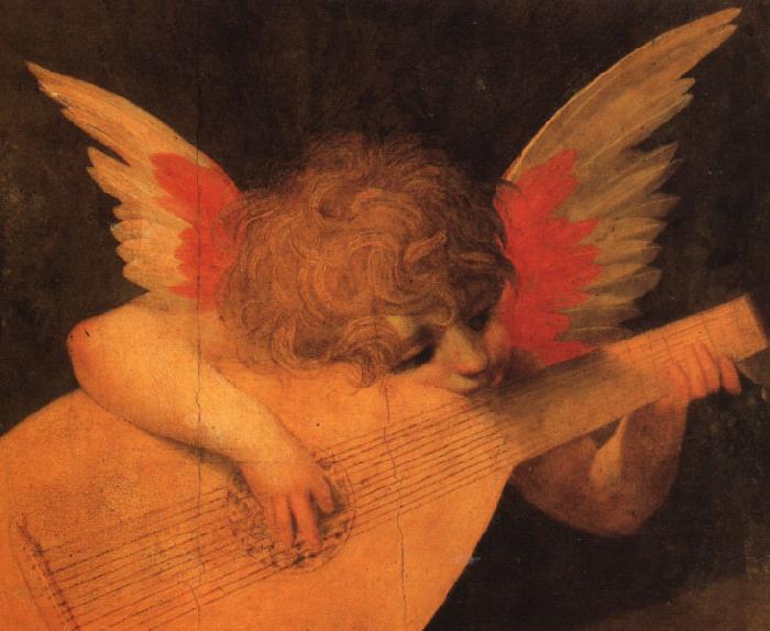 Rosso Fiorentino Angelic Musician Sweden oil painting art